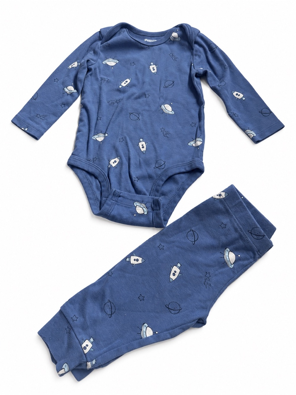 Pekkle Baby 2-Piece Space Set 6M